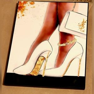 Designer inspired 8 1/2"x11" Framed Wall Art